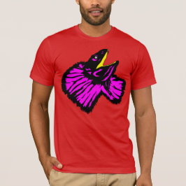 Camiseta Estilizado Neon Pink Frill Lizard