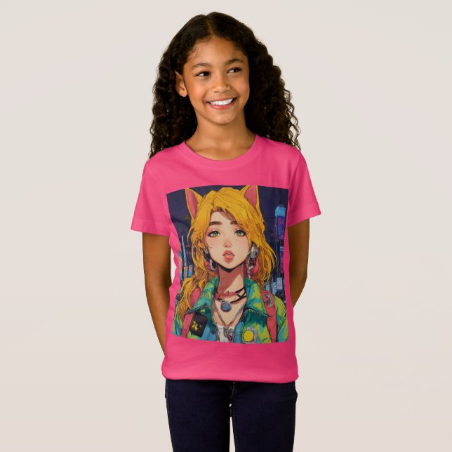 Camiseta Estilo Anime de Encanto Vintage (Anverso completo)