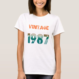 Camiseta estilo año de cumpleaños retro Vintage 19