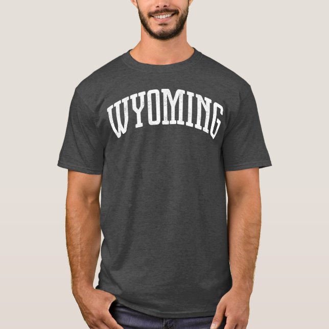 Camiseta Estilo antiguo de Wyoming vintage (Anverso)