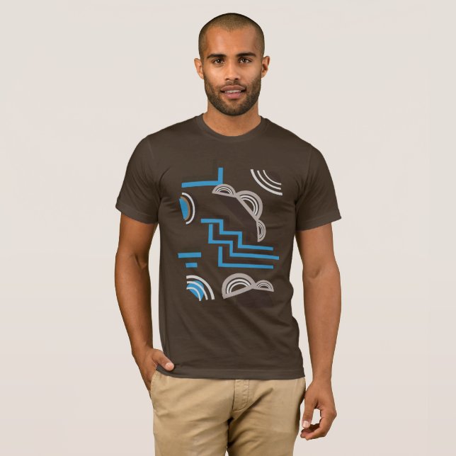 Camiseta Estilo Art Decó Diseño abstracto (Anverso completo)