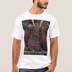 Camiseta estilo arte Minimalista Samurai inspirada