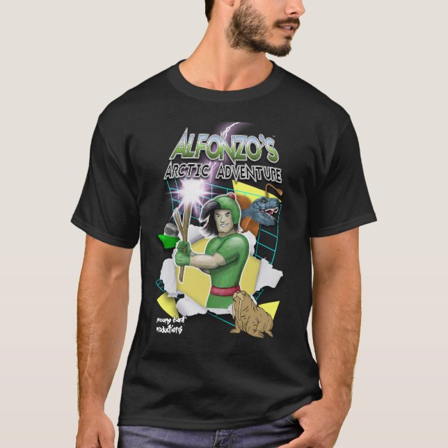 Camiseta Estilo ártico de la aventura 80s de Alfonzo (Anverso)