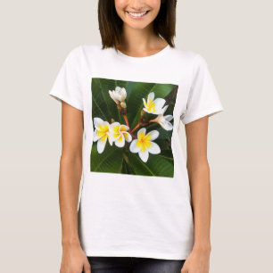 Camiseta Estilo artístico de clúster de flor frangipano