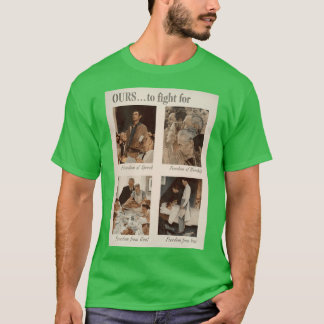 Camiseta estilo artístico de norman rockwell2 regalo regalo