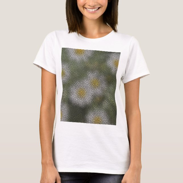 Camiseta Estilo artístico moderno de Daisies (Anverso)