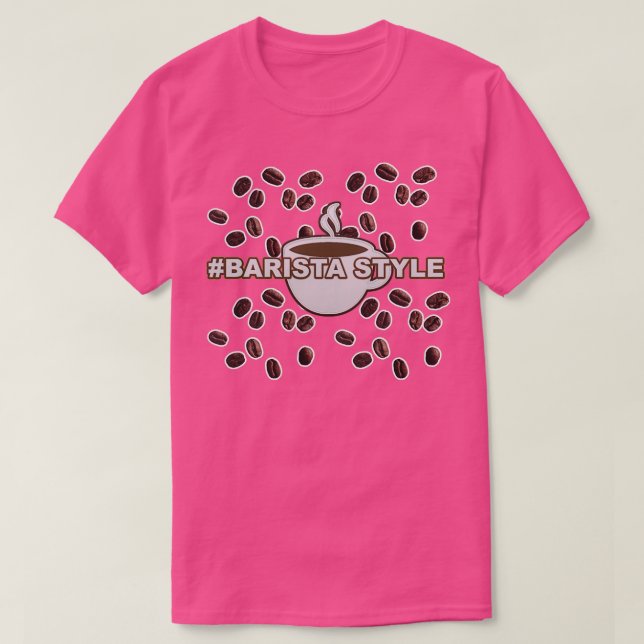 Camiseta Estilo Barista 3 (Diseño del anverso)