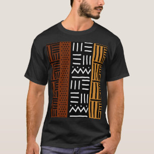 Camiseta estilo barro africano