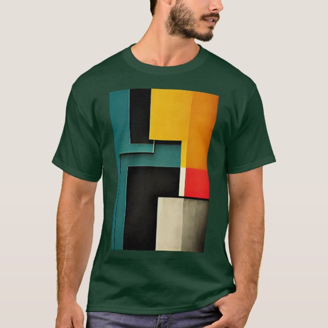 Camiseta Estilo Bauhaus ilustrado (Anverso)