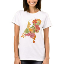 Estilo bohemio del remiendo del mapa de la