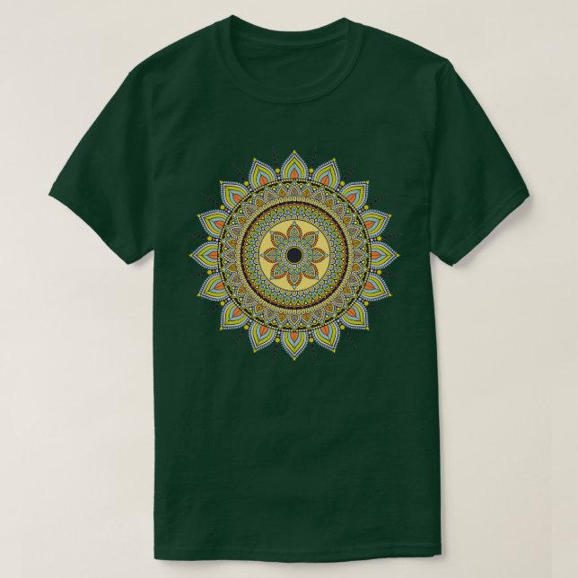 Camiseta Estilo bohemio Mandala (Diseño del anverso)