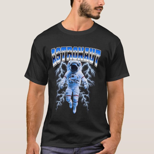 Camiseta Estilo Bootleg Espacio Astronauta 90s (Anverso)