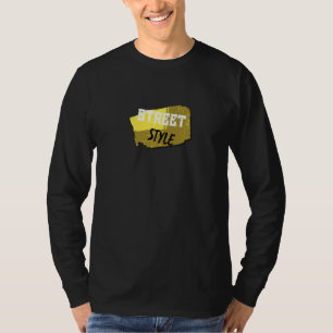 Camiseta Estilo Callejero Ciudad Simple Agradable Diario Di