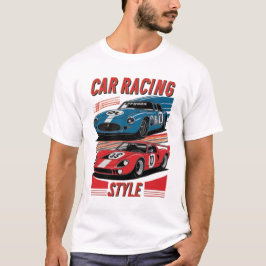 Camiseta estilo Carreras de coches vintage - Diseñ