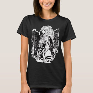 Camiseta Estilo chica ciberpunk