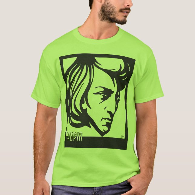Camiseta Estilo Chopin del art déco (Anverso)
