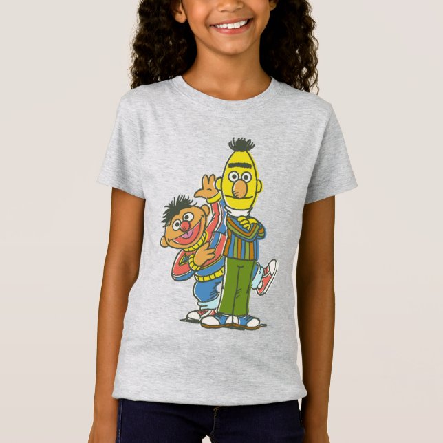 Camiseta Estilo clásico Bert y Ernie (Anverso)
