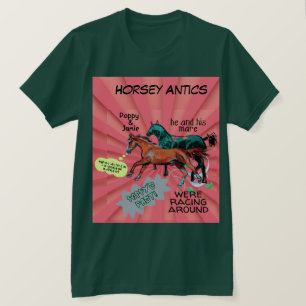 Camiseta estilo cómic horsey antics T-Shirt