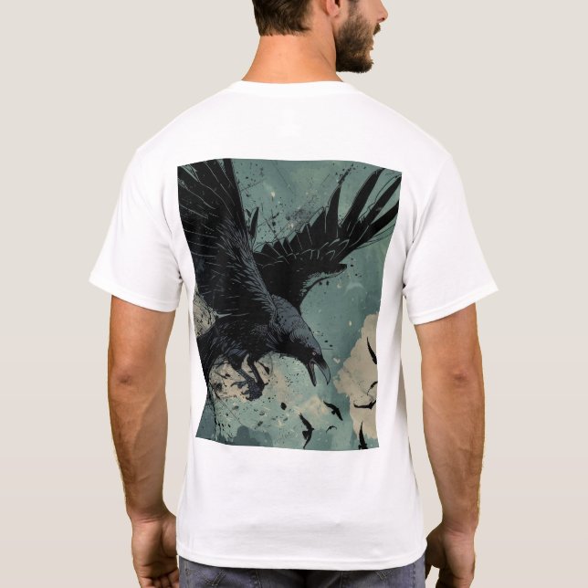 Camiseta estilo Cómico de Flying Raven (Reverso)