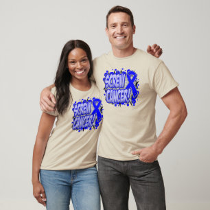Camiseta Estilo cómico del cáncer de colon del tornillo