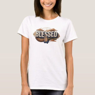Camiseta Estilo contemporáneo BLESSED Declaración