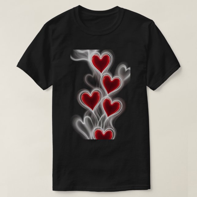 Camiseta Estilo Corazón. (Diseño del anverso)