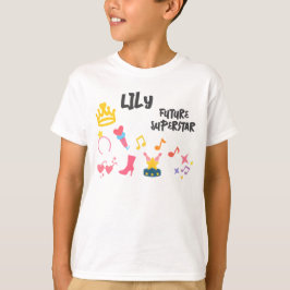 Camiseta Estilo Crayon editable - Estrella pop Diva Nacimie