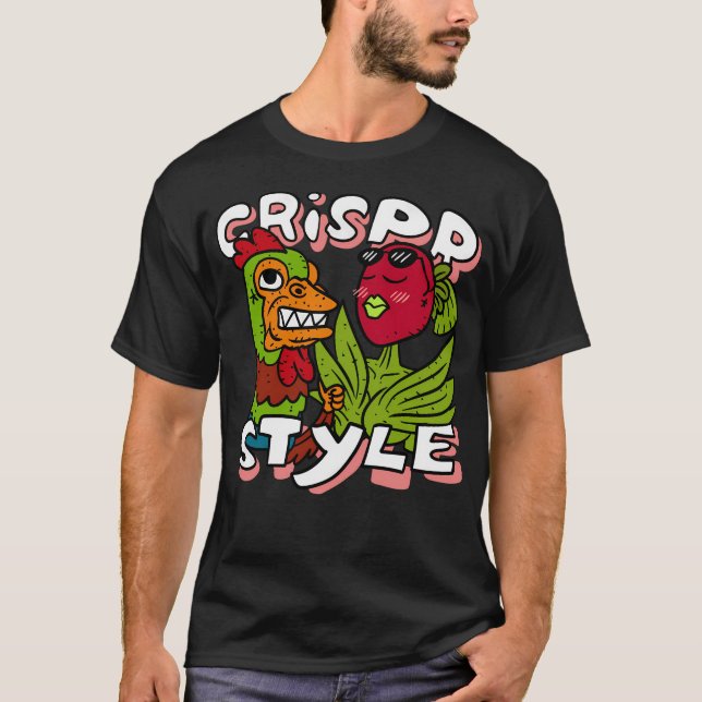 Camiseta Estilo Crispr. Edición de genes Cas 9. Edición De  (Anverso)