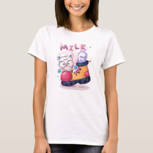 Camiseta Estilo de acuarela Cuto M I L K