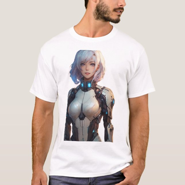 Camiseta Estilo de anime Cyborg femenino (Anverso)