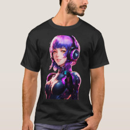 Camiseta Estilo de anime Cyborg femenino
