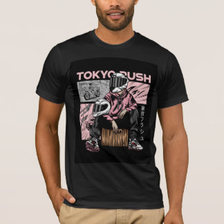 Camiseta Estilo de anime de calle de Tokio para motociclist