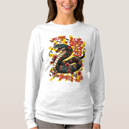 Camiseta Estilo de anime de serpiente de madera verde - Año