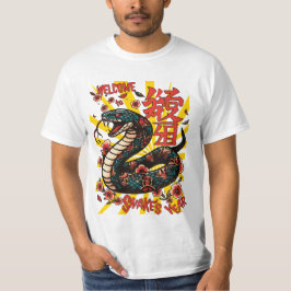 Camiseta Estilo de anime de serpiente de madera verde - Año