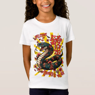 Camiseta Estilo de anime de serpiente de madera verde - Año