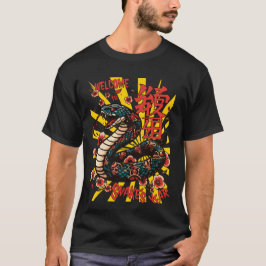 Camiseta Estilo de anime de serpiente de madera verde - Año