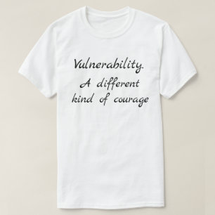 Camiseta Estilo de Apego de Vulnerabilidad Frase de Inspira