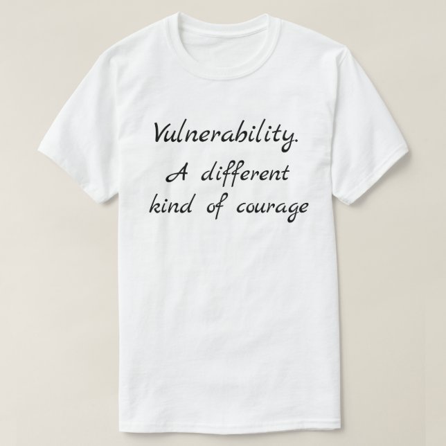 Camiseta Estilo de Apego de Vulnerabilidad Frase de Inspira (Diseño del anverso)