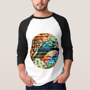 CAMISETA ESTILO DE ARTE JAPONÉS BOSQUE MODERNO