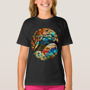 CAMISETA ESTILO DE ARTE JAPONÉS MODERNO FORESTAL