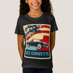 Camiseta Estilo de arte pop Corvette C1 de 1962 