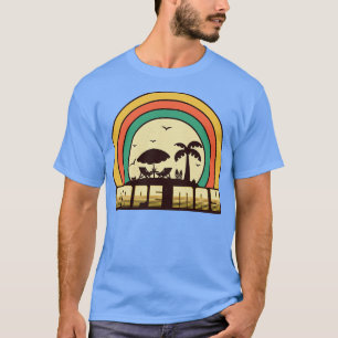 Camiseta Estilo de atardecer retro de la playa de Cape May