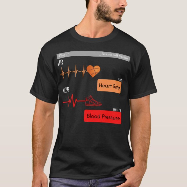 Camiseta Estilo de baloncesto favorito de pulso. (Anverso)