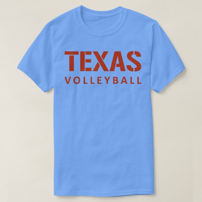 Camiseta Estilo de bloque de voleibol de Texas (Diseño del anverso)