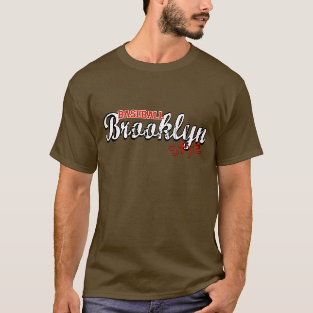 Camiseta Estilo de Brooklyn del béisbol (Anverso)