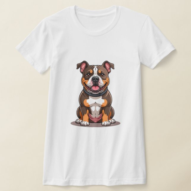 Camiseta Estilo de cachorro lindo American Bully (Distribución)