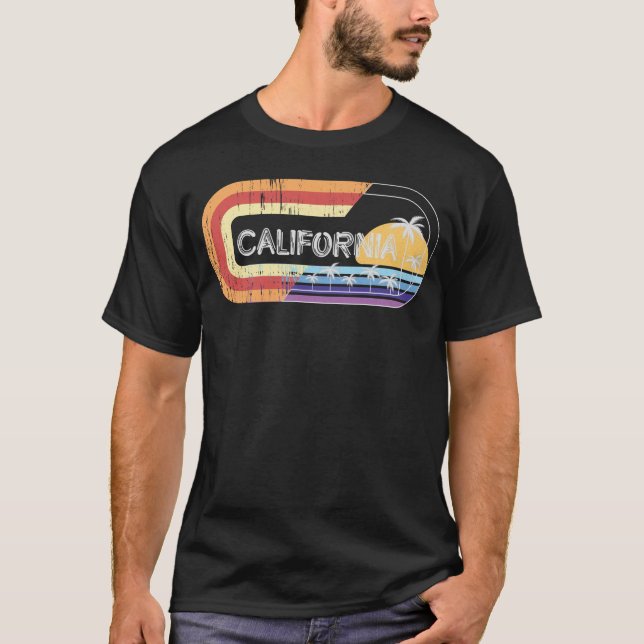 Camiseta Estilo de calle retro de California (Anverso)