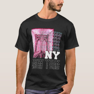 Camiseta Estilo De Calzado De Vaporwave De Brooklyn Para Na