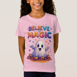 Camiseta Estilo de Celebración Mágica de Calabaza Fantasma 
