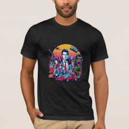 Camiseta Estilo de cine antiguo